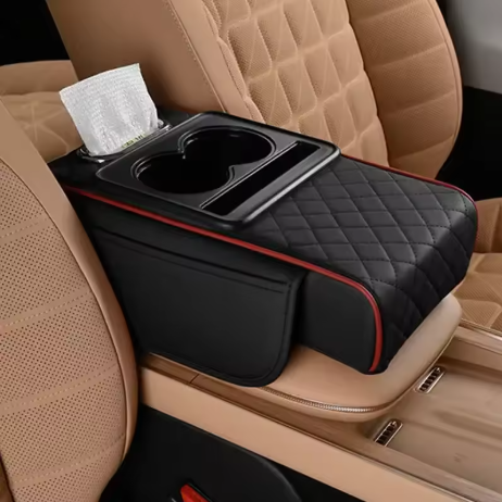 Armrest heightening storage box