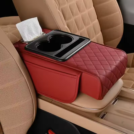 Armrest heightening storage box